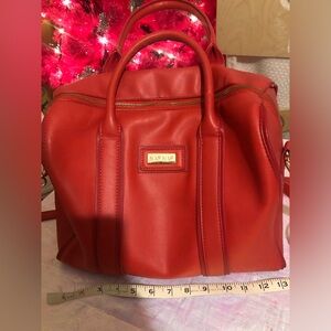 Elegant Vintage 90’s NAF NAF Bold Red Satchel Bag purse